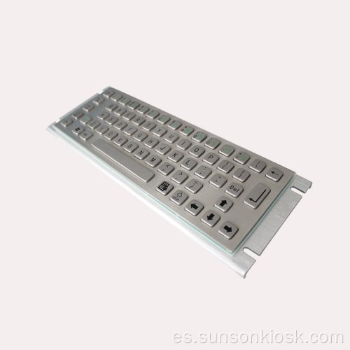 Teclado de metal resistente con bola de seguimiento